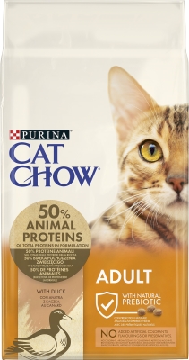 Корм сухий для кішок Purina Cat Chow Adult з качкою, 15 кг