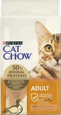 Корм сухий для кішок Purina Cat Chow Adult з качкою, 15 кг