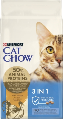 Корм сухой для кошек Purina Cat Chow Feline с индейкой, 15 кг