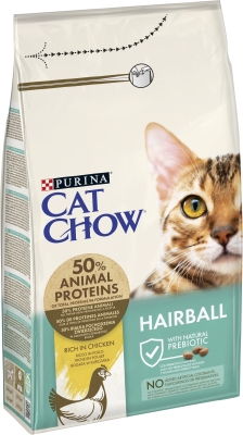 Корм сухий для кішок Purina Cat Chow Hairball з куркою, 1,5 кг