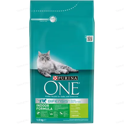 Корм сухий для кішок Purina One Indoor Formula Cat Turkey, 1,5 кг