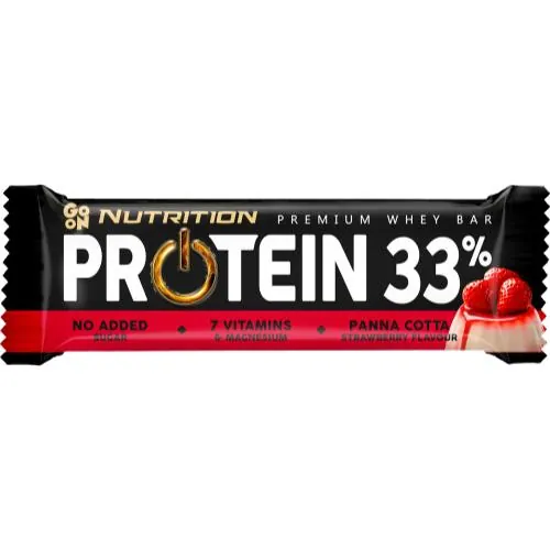 Батончик протеїновий Go On Nutrition Protein 33% панна кота-полуниця, 50 г
