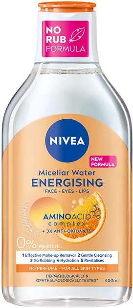 Міцелярна вода Nivea Energy Наповнення енергією (94244), 400 мл