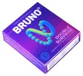 Презервативи Bruno Double Surprise ребристі з крупними пухирцями, 3 штуки