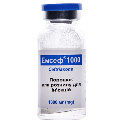 Эмсеф 1000 порошок для р-ра д/ин. по 1000 мг №1 во флак.