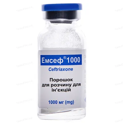 Емсеф 1000 порошок для р-ну д/ін. по 1000 мг №1 у флак.
