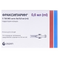 Фраксипарин раствор д/ин. 9500 анти-Ха МЕ/мл по 0.6 мл №10 в шпр.