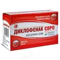 Диклофенак Євро таблетки, в/о, киш./розч. по 50 мг №100 (10х10)