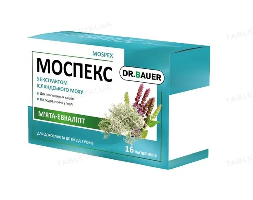 モエギナール 60粒 ✕2　計120粒 Моспекс льодяники зі смаком м'яти та евкаліпту №16 (8х2