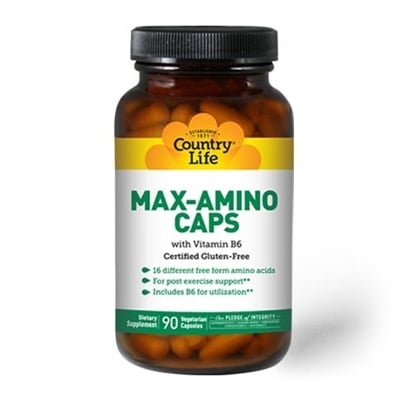 Аминокислотный комплекс Country Life Max-amino с витамином В6, 90 капсул