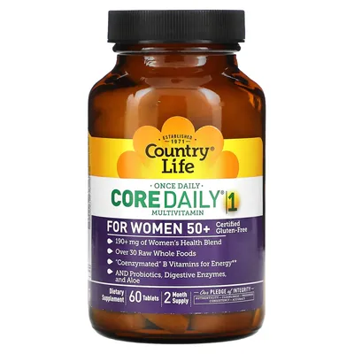 Вітамінно-мінеральний комплекс Country Life Core Daily 1, для жінок після 50 таблетки №60