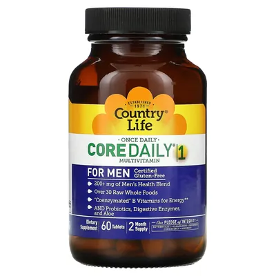 Вітамінно-мінеральний комплекс Country Life Core Daily 1, для чоловіків таблетки №60