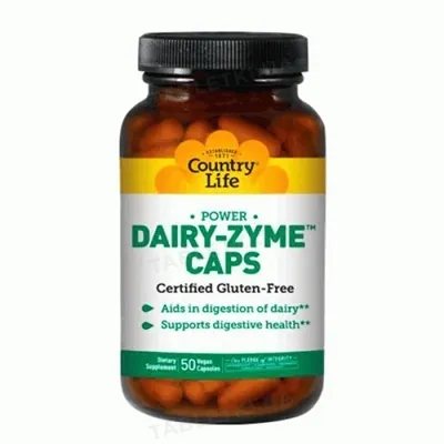 Травні ензими Country Life Dairy-zyme, 50 капсул