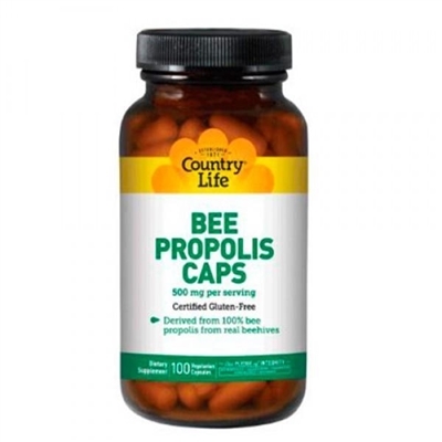 Прополис пчелиный Country Life Bee Propolis 500 мг, 100 капсул