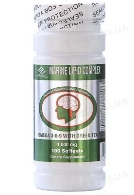 Омега-3-6-9 Marine Lipid Complex з екстрактом зеленого чаю капсули №100