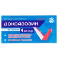 Доксазозин таблетки по 4 мг №20 (10х2)