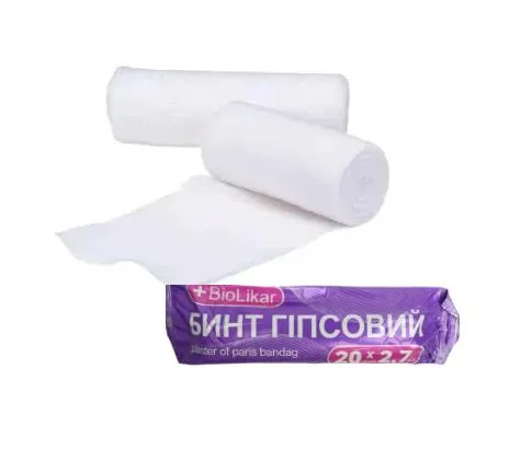Бинт гіпсовий Biolikar 20 см х 2,7 м