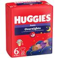 Подгузники-трусики Huggies Pants Overnights детские, ночные, размер 6, 15-22 кг, 22 шт