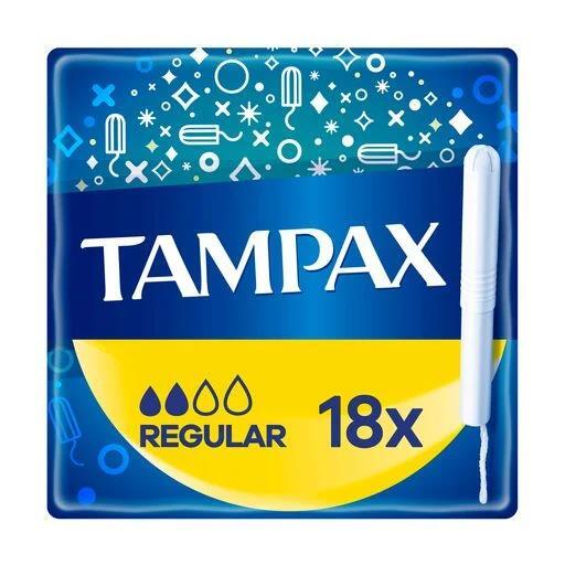 Тампоны Tampax Regular с аппликатором, 2 капли, 18 штук