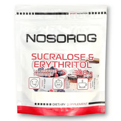 Замінник цукру Nosorog Sucralose + Erythritol, 300 г