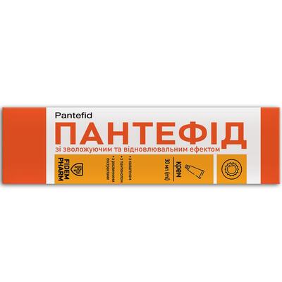 Пантефид Fidem Pharm крем с увлажняющим и восстановительным эффектом, 30 мл