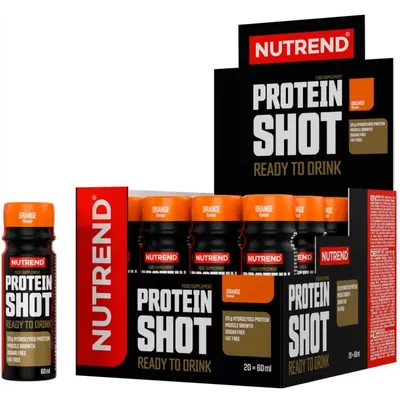 Протеїн комплексний Nutrend Protein Shot апельсин, 20 штук по 60 мл