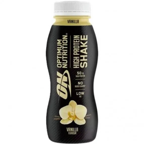 Протеїн сироватковий концентрат Optimum Nutrition High Protein Shake, ваніль, 330 мл