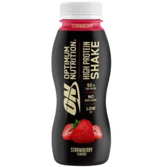 Протеїн сироватковий концентрат Optimum Nutrition High Protein Shake, полуниця, 330 мл