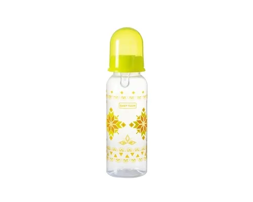 Пляшка для годування Baby Team 1410 з силіконовою соскою від 0 місяців, 250 мл