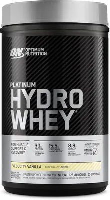 Протеїн сироватковий гідролізат Optimum Nutrition Platinum Hydro Whey, ваніль, 795 г
