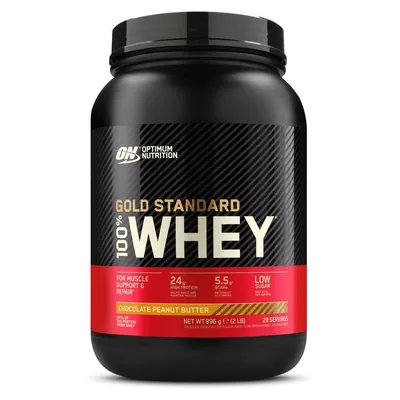 Протеїн сироватковий змішаний Optimum Nutrition Gold Standard 100% Whey, шоколад-арахісове масло, 896 г