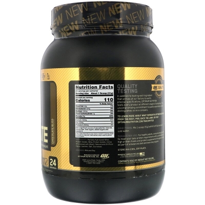 Протеин Optimum Nutrition Gold Standard 100% Isolate chocolate, 736 г