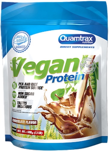 Протеин Quamtrax Nutrition Vegan Protein шоколад, 500 г