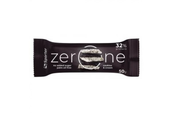 Батончик протеиновый Sporter Zero One Cookies Cream, 50 г