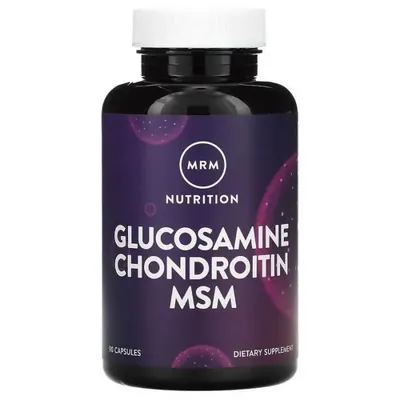 Глюкозамін та хондроїтин з МСМ MRM Nutrition Glucosamin Chondroitin MSM капсули №90