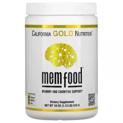 Підтримки пам'яті та когнітивних функцій California Gold Nutrition Mem Food, 510 г