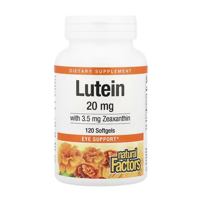 Лютеїн Natural Factors Lutein 20 мг, 120 гелевих капсул