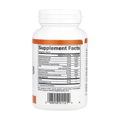 Комплекс вітамінів групи B Natural Factors Hi Potency B Complex 50 мг, 90 капсул