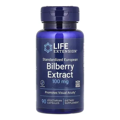 Екстракт чорниці європейської Life Extension Standardized European Bilberry Extract 100 мг, 90 вегетаріанських капсул