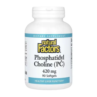 Фосфатидилхолін Natural Factors Phosphatidyl Cholin 420 мг, 90 гелевих капсул