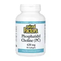Фосфатидилхолін Natural Factors Phosphatidyl Cholin 420 мг, 90 гелевих капсул