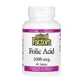 Фолієва кислота Natural Factors Folic Acid 1 мг, 90 таблеток