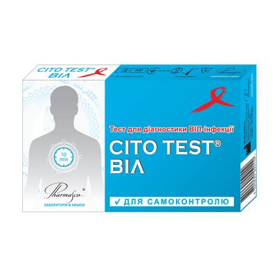 Тест-система Cito Test HIV 1/2 для определения антител к ВИЧ-инфекции 1 и 2 типа в крови, 1 штука