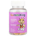 Кальций с витамином D для детей Gummi King Calcium + Vitamin D для детей веган, фрукты, 60 жевательных конфет