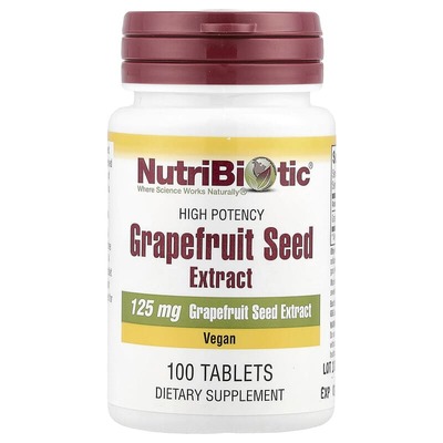 Грейпфрута семена экстракт NutriBiotic Grapefruit Seed Extract 125 мг, 100 таблеток