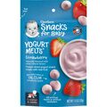 Снеки Gerber Yogurt melts из сублимированного йогурта с клубникой для детей с 8 месяцев, 28 г
