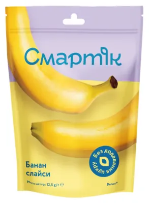 Банан Смартік сублімований слайси 12,5 г