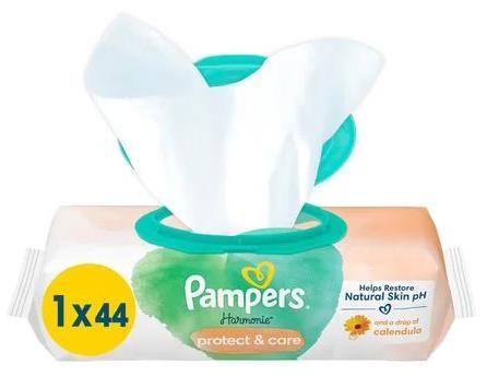 Салфетки влажные Pampers Harmonie Protect and Care с календулой детские, 44 шт