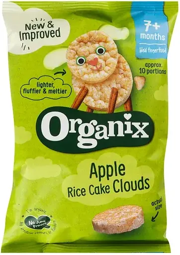 Хлібці Organix дитячі яблуко, 40 г