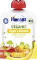 Пюре фруктове Humana Organic для дітей з 6 місяців Яблуко-Банан, 90 г